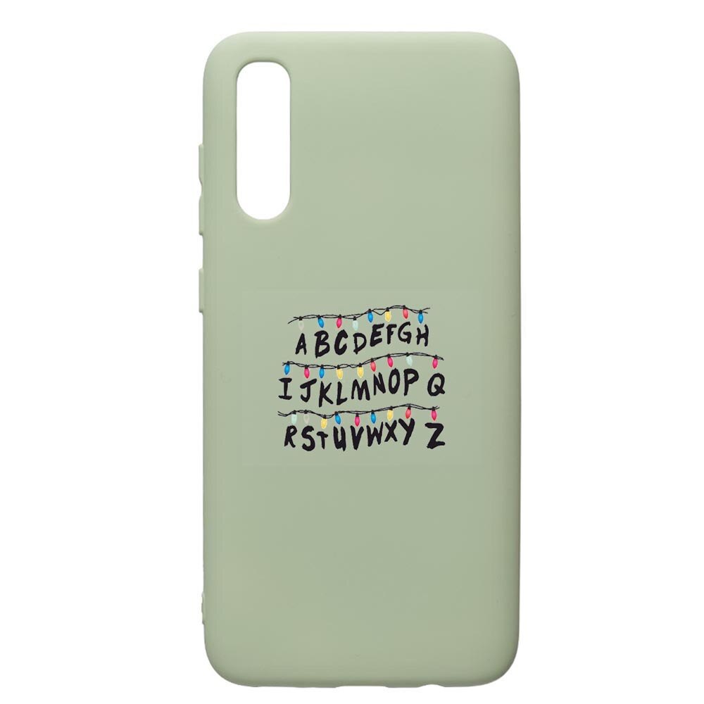 Husa de protectie Samsung Galaxy A70, Stranger Things, silicon, cu interiorul din material textil, protectie camera, Beryl, PGR720
