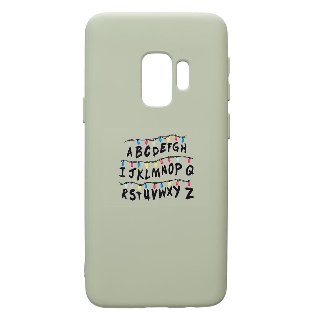 Husa de protectie Samsung Galaxy S9, Stranger Things, silicon, cu interiorul din material textil, protectie camera, Beryl, PGR720
