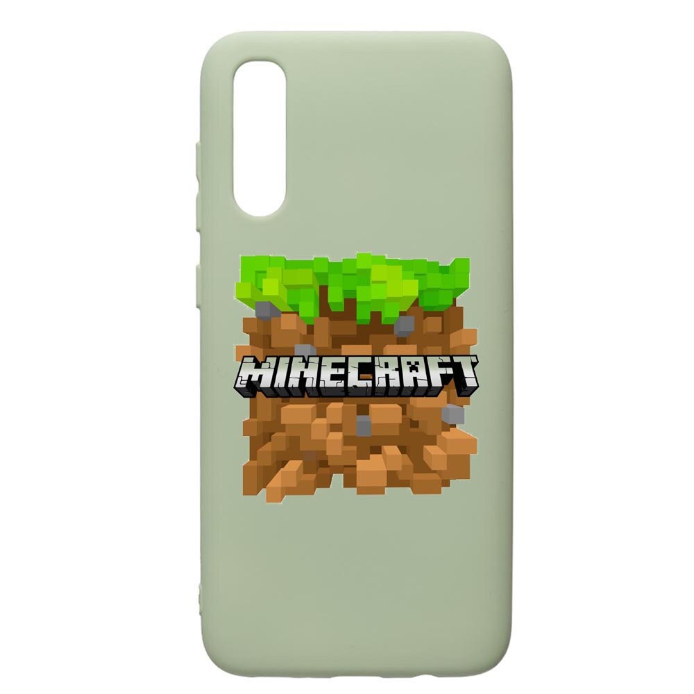 Husa de protectie Samsung Galaxy A70, Minecraft, silicon, cu interiorul din material textil, protectie camera, Beryl, PGR726