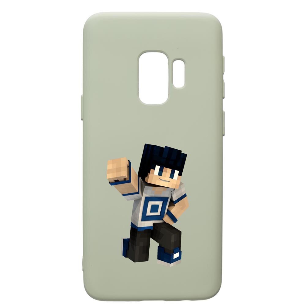Husa de protectie Samsung Galaxy S9, Minecraft, silicon, cu interiorul din material textil, protectie camera, Beryl, PGR725