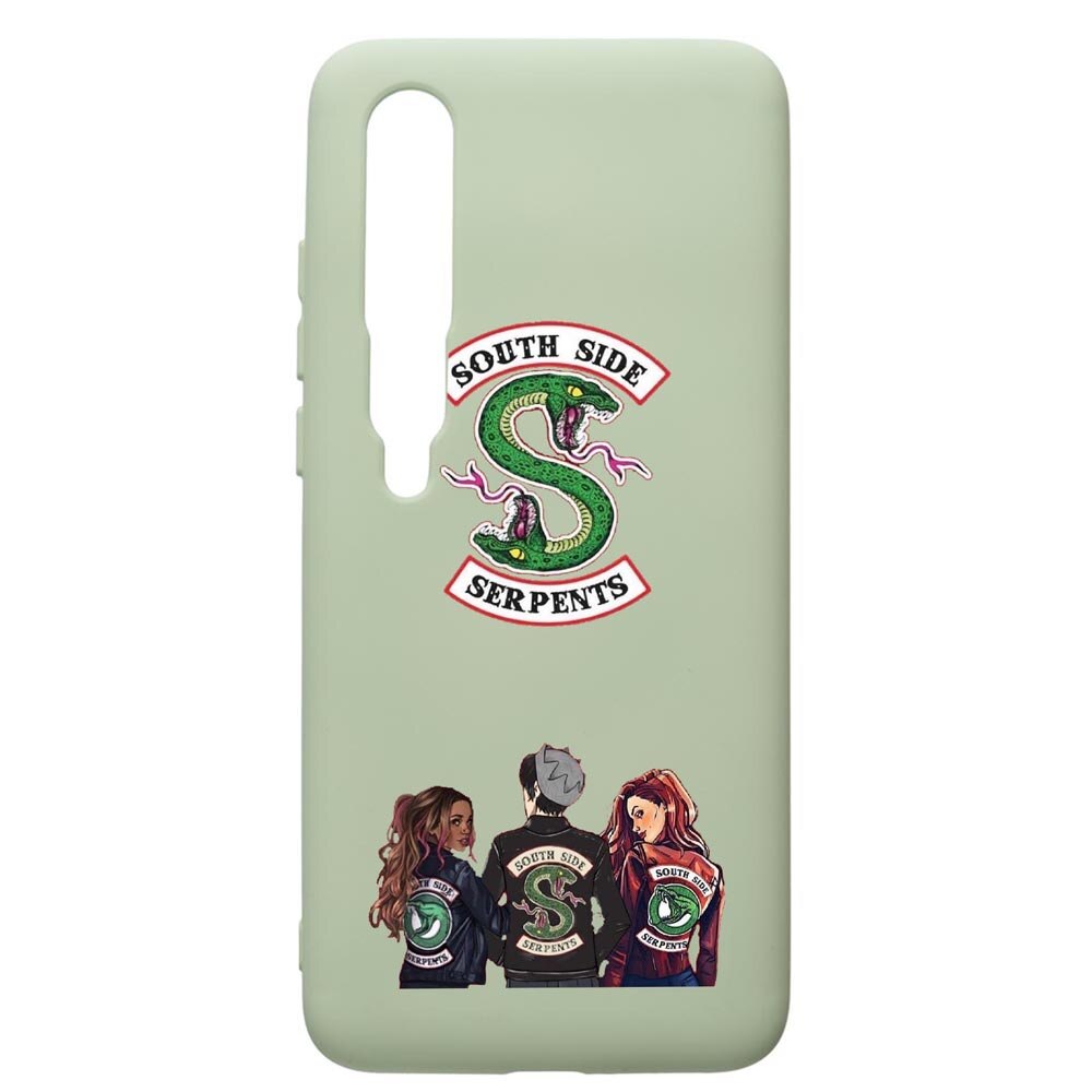 Husa de protectie Xiaomi Mi 10 / Mi 10 Pro, Riverdale, silicon, cu interiorul din material textil, protectie camera, Beryl, PGR723