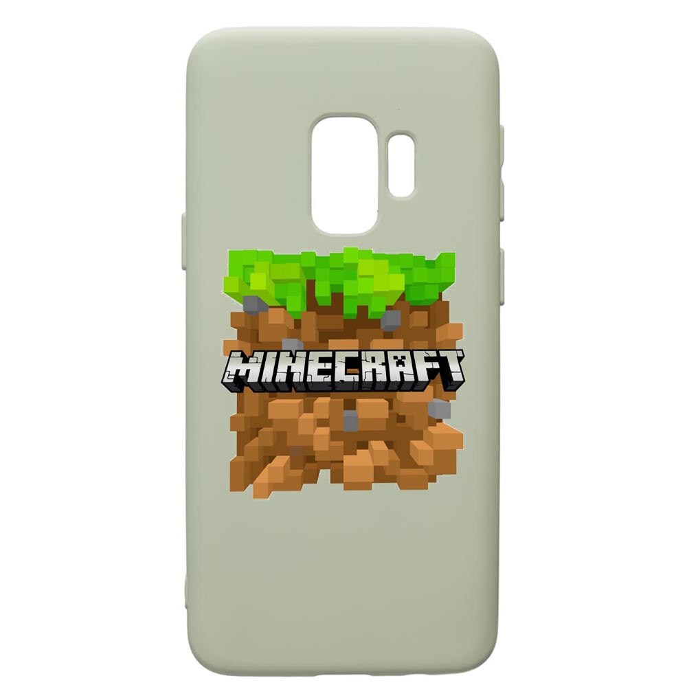 Husa de protectie Samsung Galaxy S9, Minecraft, silicon, cu interiorul din material textil, protectie camera, Beryl, PGR726