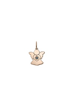 zea et sia pandantiv din aur de 14k in forma de inger si decorat cu 1 diamant auriu rose imagen 5_0_
0