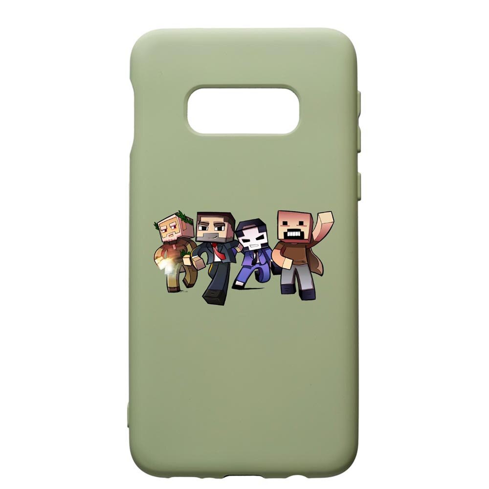 Husa de protectie Samsung Galaxy S10E, Minecraft, silicon, cu interiorul din material textil, protectie camera, Beryl, PGR727