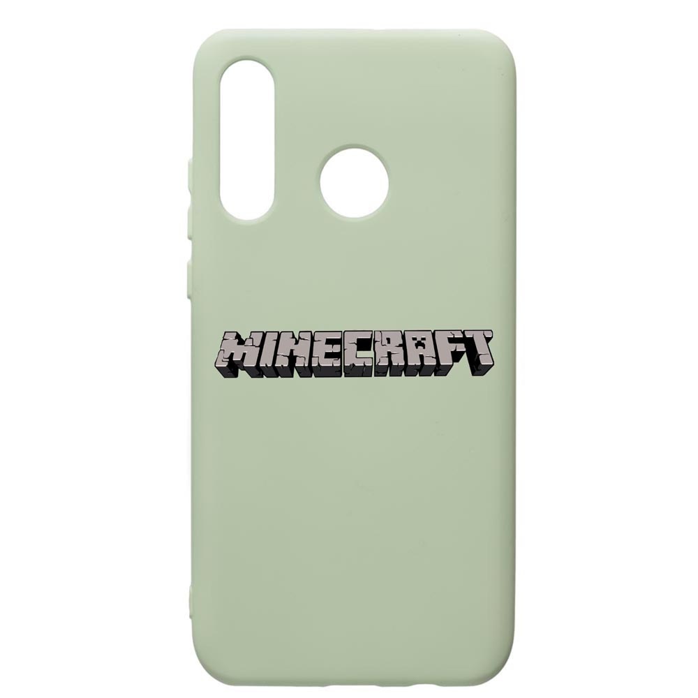 Husa de protectie Huawei P30 Lite, Minecraft, silicon, cu interiorul din material textil, protectie camera, Beryl, PGR729