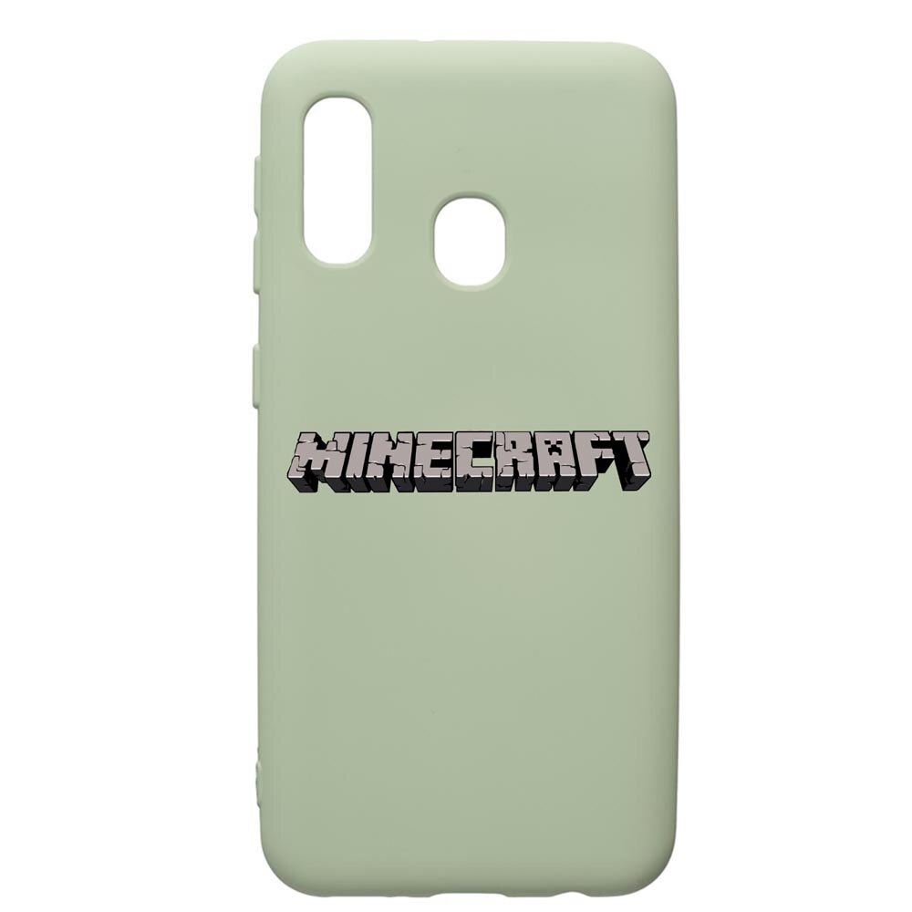 Husa de protectie Samsung Galaxy A40, Minecraft, silicon, cu interiorul din material textil, protectie camera, Beryl, PGR729