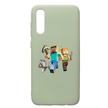 Husa de protectie Samsung Galaxy A70, Minecraft, silicon, cu interiorul din material textil, protectie camera, Beryl, PGR730 Husa de protectie Samsung Galaxy A70, Minecraft, silicon, cu interiorul din material textil, protectie camera, Beryl, PGR730