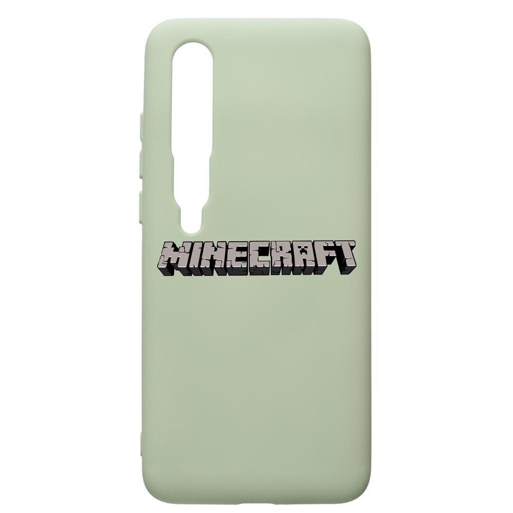 Husa de protectie Xiaomi Mi 10 / Mi 10 Pro, Minecraft, silicon, cu interiorul din material textil, protectie camera, Beryl, PGR729