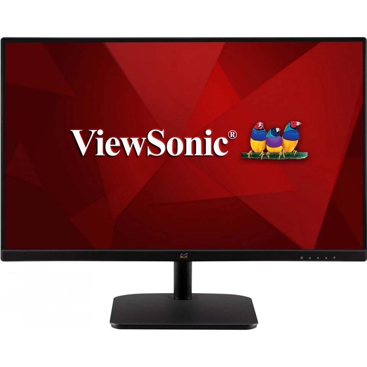 ViewSonic VA2432-MHD Monitor, 23.8", IPS, Full HD, 1920x1080, 4ms, 250cd/m2, D-Sub, HDMI, DP, VESA, SPK