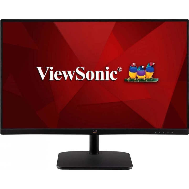 ViewSonic VA2432-MHD Monitor, 23.8", IPS, Full HD, 1920x1080, 4ms, 250cd/m2, D-Sub, HDMI, DP, VESA, SPK