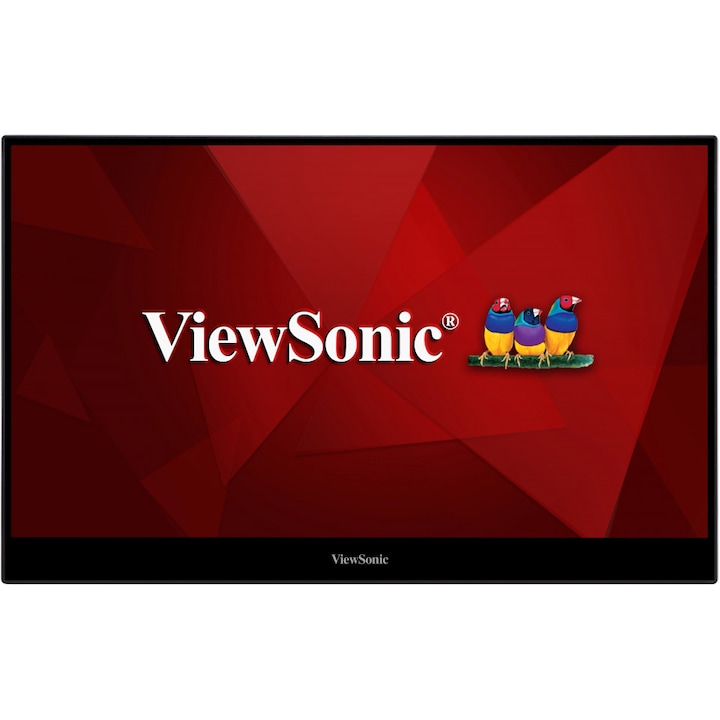 ViewSonic TD1655 Hordozható Monitor, 15.6", IPS, Full HD,1920x1080, 10 point Touch, 6,5ms, 250cd/m2, miniHDMI, 2xUSB-C