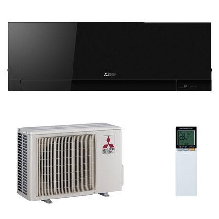 Aparat de aer conditionat Mitsubishi Electric Kirigamine Zen Black MSZ-EF35VE2B-MUZ-EF35VE Inverter 12000 BTU, Clasa A+++, Curatare rapida, Auto-diagnoza, Racire economica, Auto-diagnoza, Wi-Fi Ready