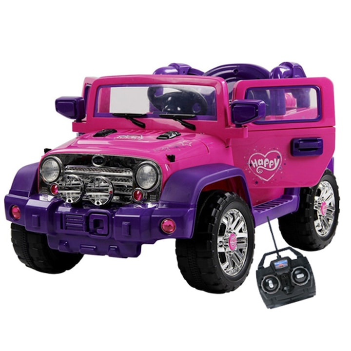Mappy Off-Road 4x4 elektromos autó gyerekeknek távirányítóval, Rózsaszín