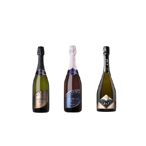Pachet 3 vinuri spumante, Cramele Cotnari, All Bubbles, 0.75 l