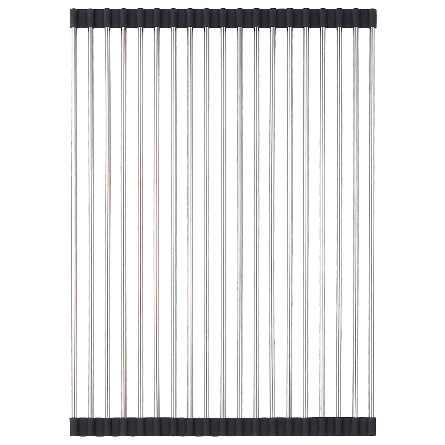 Scurgator pe chiuveta multifunctional CookingAid Rollmat / Gratar Rulabil din INOX si silicon pentru chiuvete inox sau granit