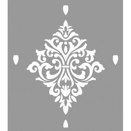 Sablon 590*520mm Repetitiv Refolosibil Damask SP40