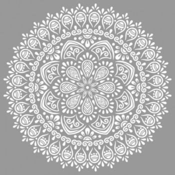 Sablon 590*590mm Refolosibil Mandala Tribal Sablon 590*590mm Refolosibil Mandala Tribal