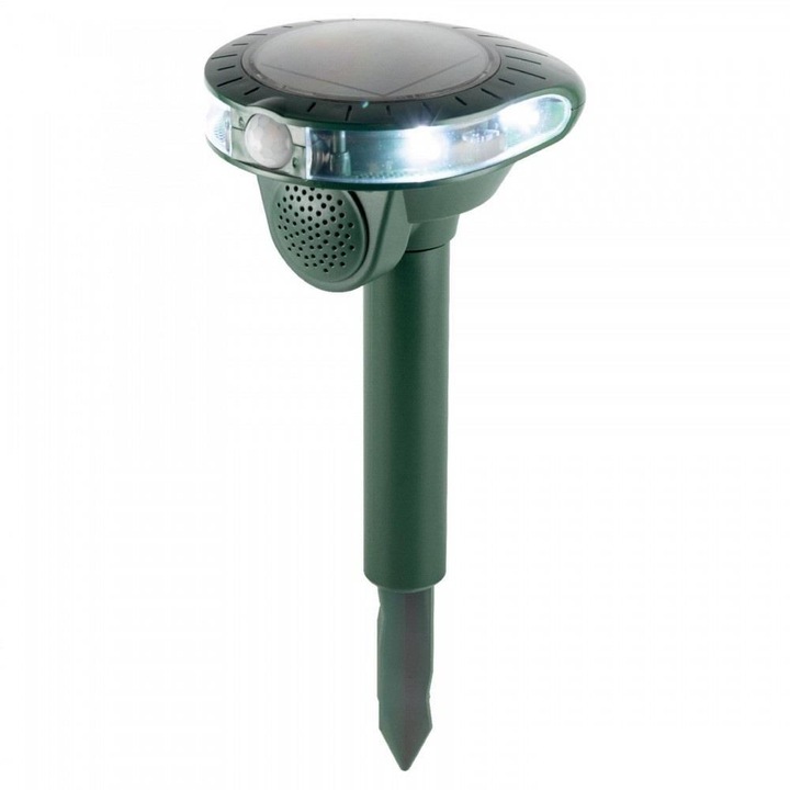 Aparat solar cu ultrasunete impotriva rozatoarelor, Home AR 01, raza de actiune 8 m, 13 x 34 cm