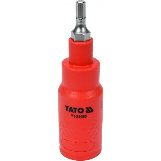 Bit hexagonal Yato izolat 4x120 mm cu adaptor 1/2”