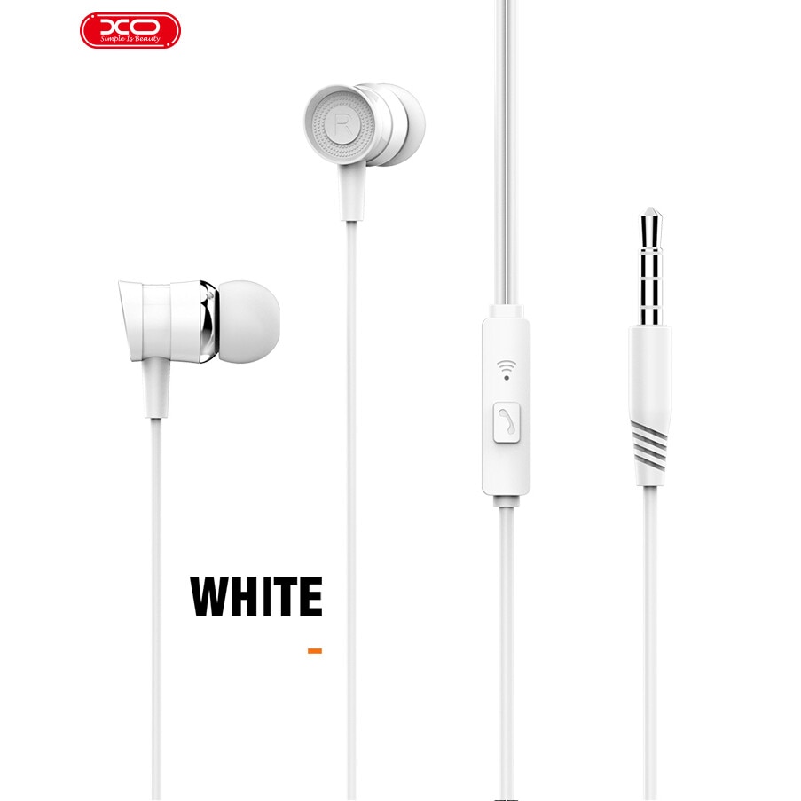 Casti audio cu microfon XO EP20 White