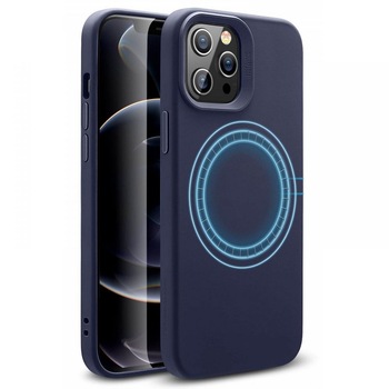 Husa pentru iPhone 12 / 12 Pro ESR cloud with halolock blue Husa pentru iPhone 12 / 12 Pro ESR cloud with halolock blue