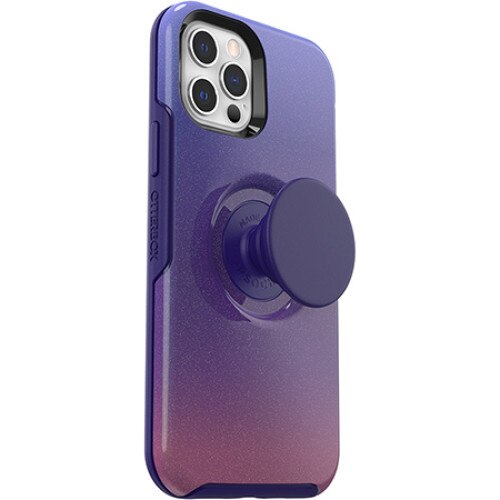 Carcasa Otter Box + Pop Symmetry, compatibil cu iPhone 12/12 Pro ,rezistenta la socuri, Violet