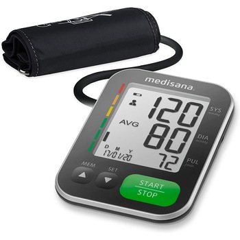 Tensiometru de brat Medisana, BU 565 51200, Negru Tensiometru de brat Medisana, BU 565 51200, Negru