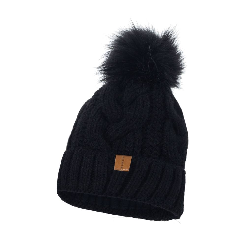 Caciula, Nandy, pentru femei, Negru, NCD-14537-01-CZARNY