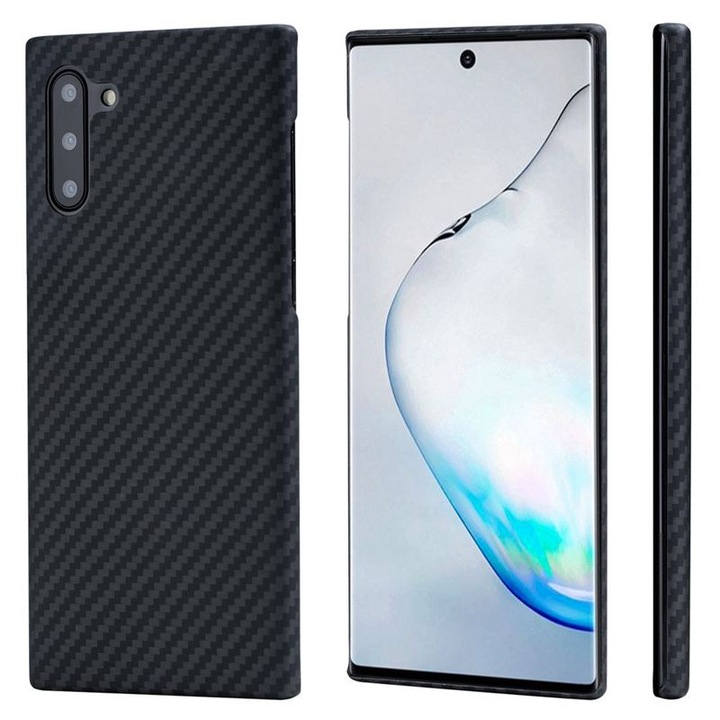 Калъф за телефон Pitaka MagEZ за Samsung Galaxy Note 10, черен/сив