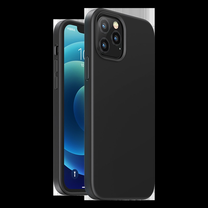 Калъф за телефон Ugreen Protective Silicone Case Soft Flexible Rubber за iPhone 12 Pro Max, черен