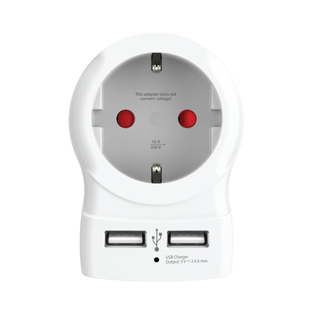 Adaptor SKROSS home USB power hub cu 2 porturi USB
