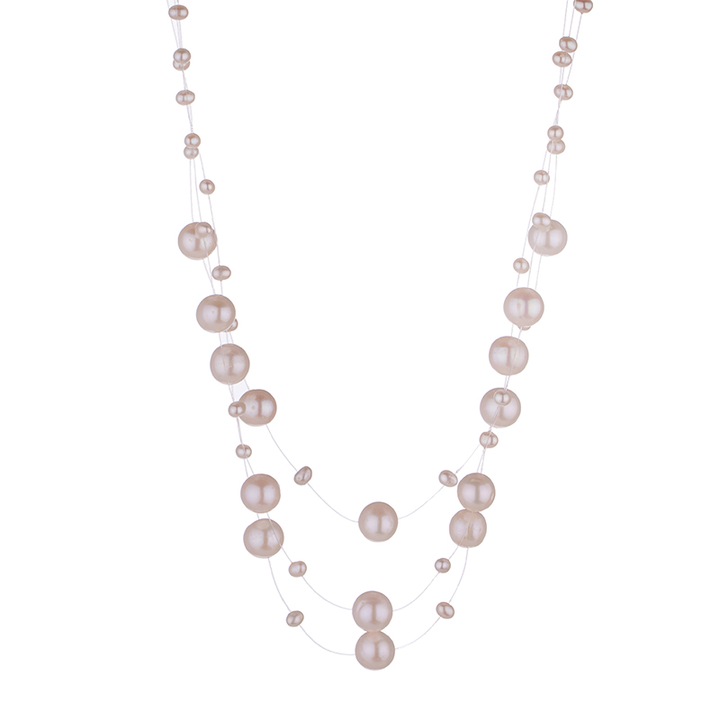 Colier cu perle, Swan Pearls, D105NW, Argint, Alb