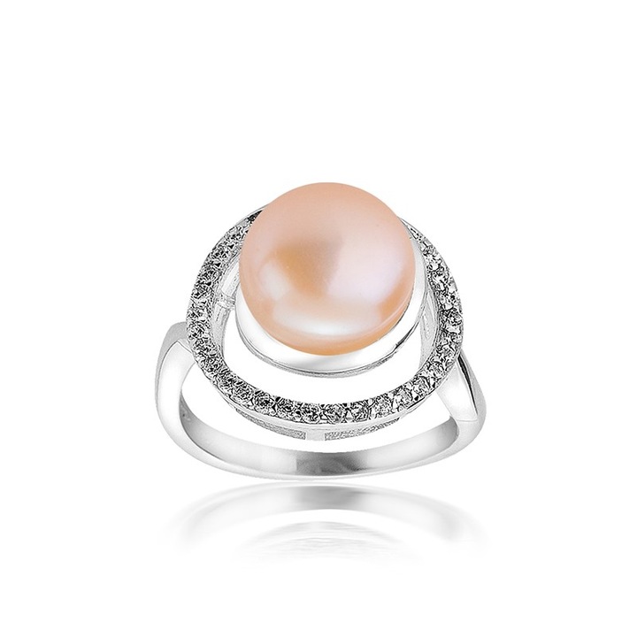 Inel Swan Pearls Model perla, Argint