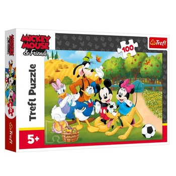 Puzzle Trefl + 5 ani Multicolor 100 piese Puzzle Trefl + 5 ani Multicolor 100 piese