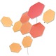 Kit panouri luminoase modulare inteligente Nanoleaf Shapes Hexagons Starter Kit, LED RGBW, Wi-Fi, compatibil iOS/Android, 9 panouri