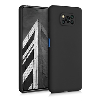 Husa pentru Xiaomi Poco X3 (NFC), Silicon, Negru, 53482.47 Husa pentru Xiaomi Poco X3 (NFC), Silicon, Negru, 53482.47