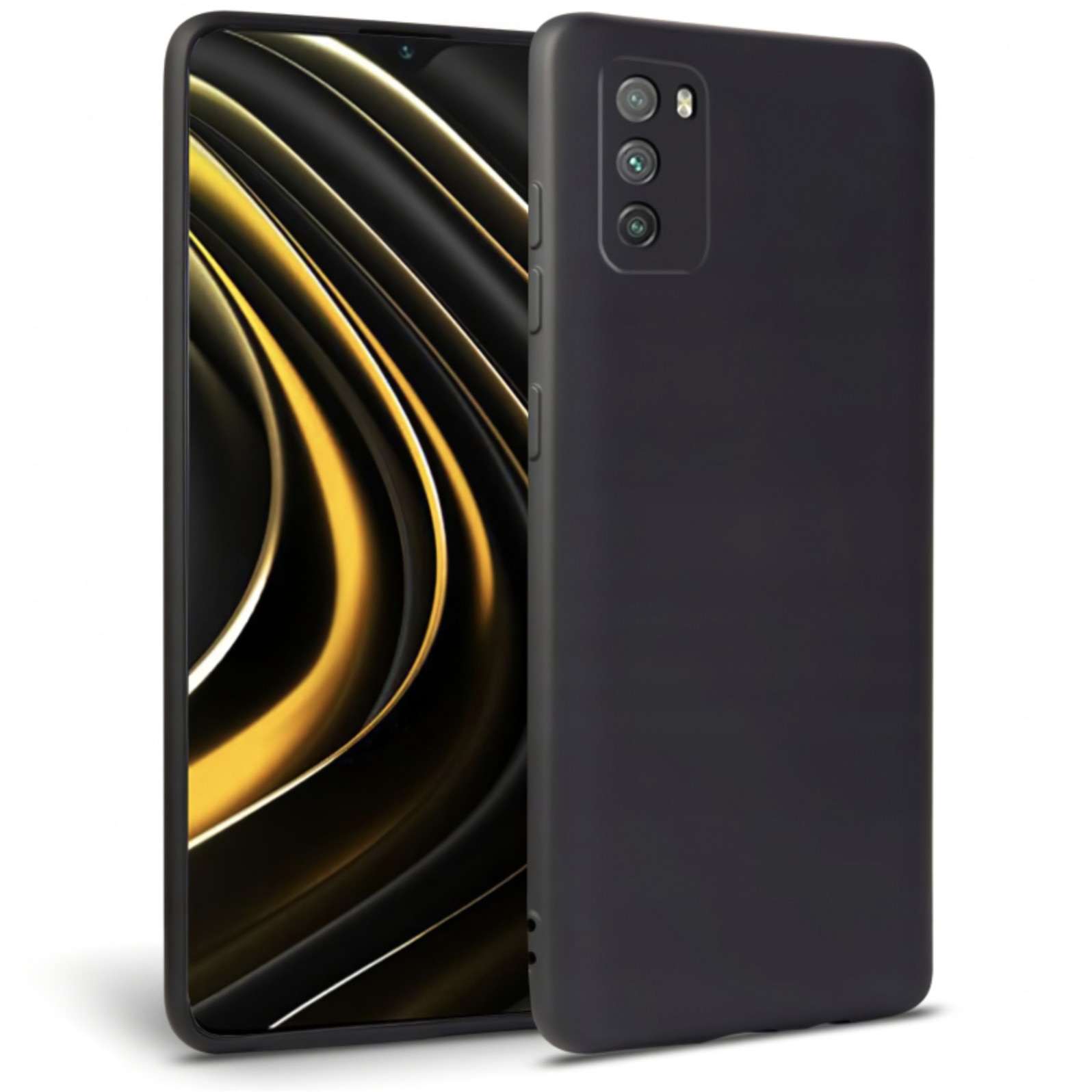 Husa protectie spate Bibilel TPU full back cover compatibil cu Xiaomi POCO M3, bumper, carcasa, Negru, BBL2082