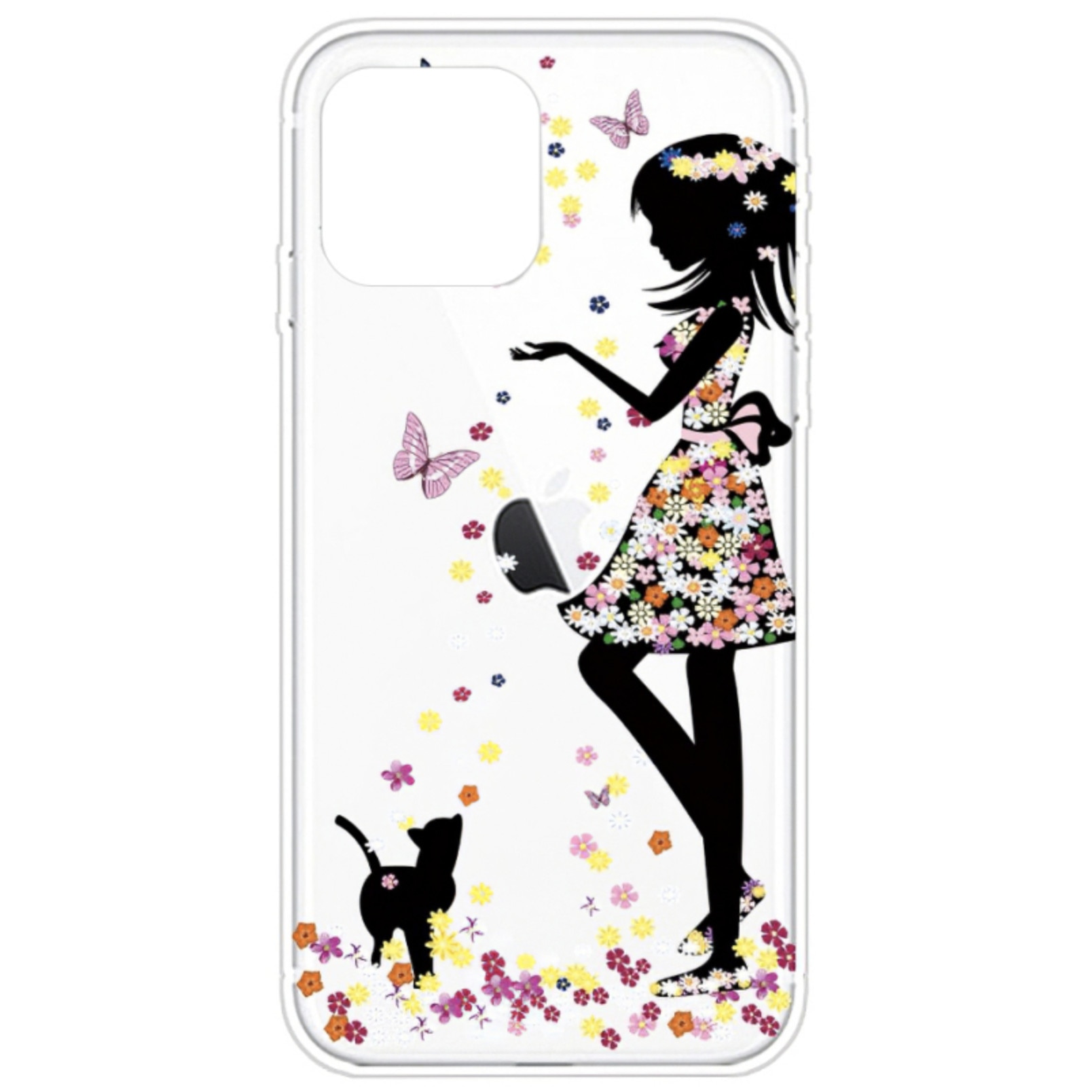 Husa protectie spate Girl Paint ultraslim Bibilel pentru iPhone 12Pro Max, bumper, carcasa, Transparent, BBL2080
