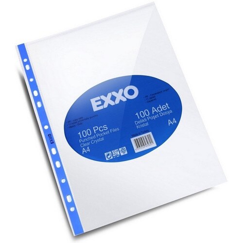 Folie protectie documente A4, cristal, 80 microni, 100 buc/set