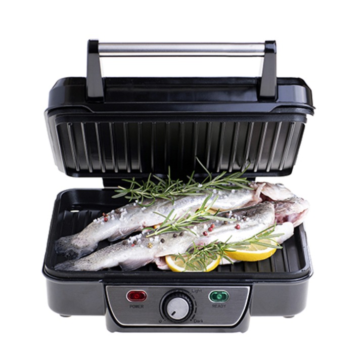 Gratar Electric MS30500 2500W, Argintiu/ Negru
