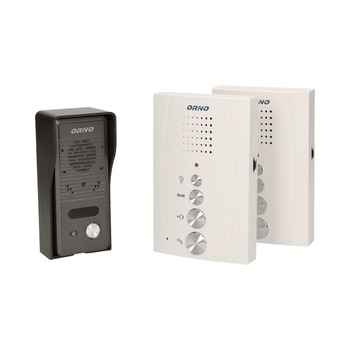 Interfon pentru o familie ELUVIO INTERCOM ORNO OR-DOM-RE-920/W, control automat al portilor, functie intercom, ultra-slim, alb/gri Interfon pentru o familie ELUVIO INTERCOM ORNO OR-DOM-RE-920/W, control automat al portilor, functie intercom, ultra-slim, alb/gri
