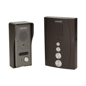 Interfon pentru o familie ELUVIO ORNO OR-DOM-RE-914/B, control automat al portilor, ultra-slim, negru Interfon pentru o familie ELUVIO ORNO OR-DOM-RE-914/B, control automat al portilor, ultra-slim, negru