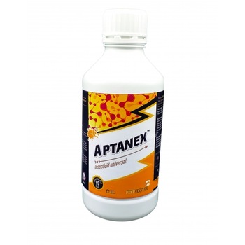 Insecticid concentrat de contact contra plosnitelor, moliilor, capuselor, termitelor, acarienilor, Aptanex, 1 L Insecticid concentrat de contact contra plosnitelor, moliilor, capuselor, termitelor, acarienilor, Aptanex, 1 L