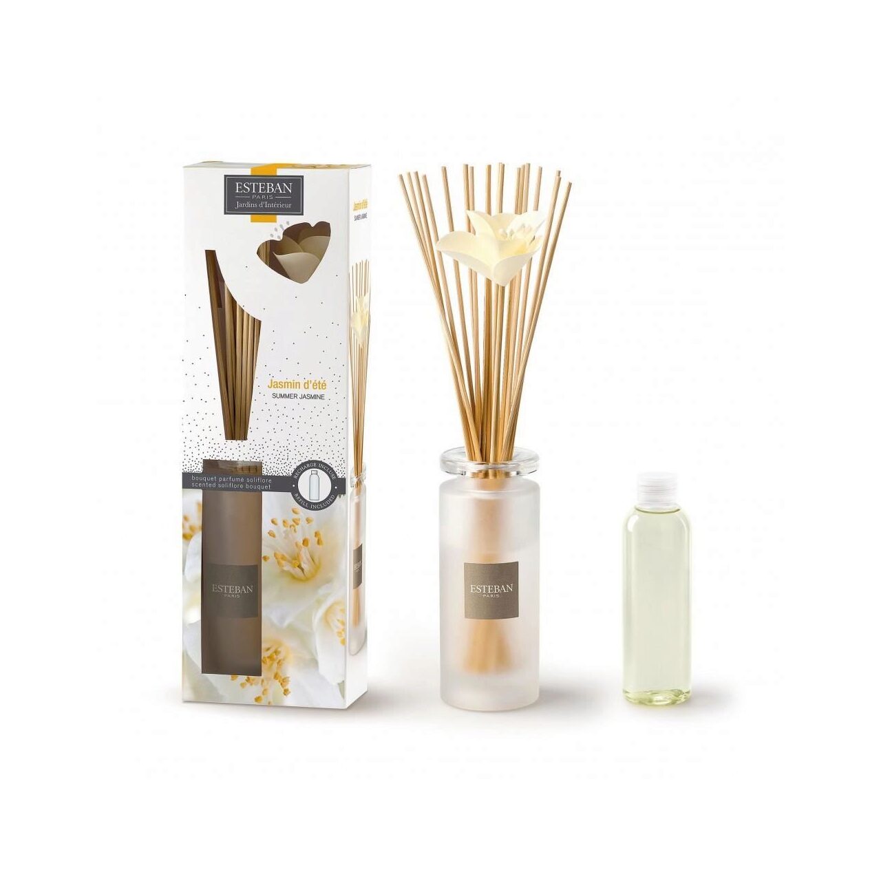 Difuzor Parfum Esteban Paris Summer Jasmine & Rezerva 75ml