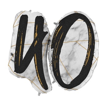 Balon folie set 40 ani negru 102 cm Balon folie set 40 ani negru 102 cm