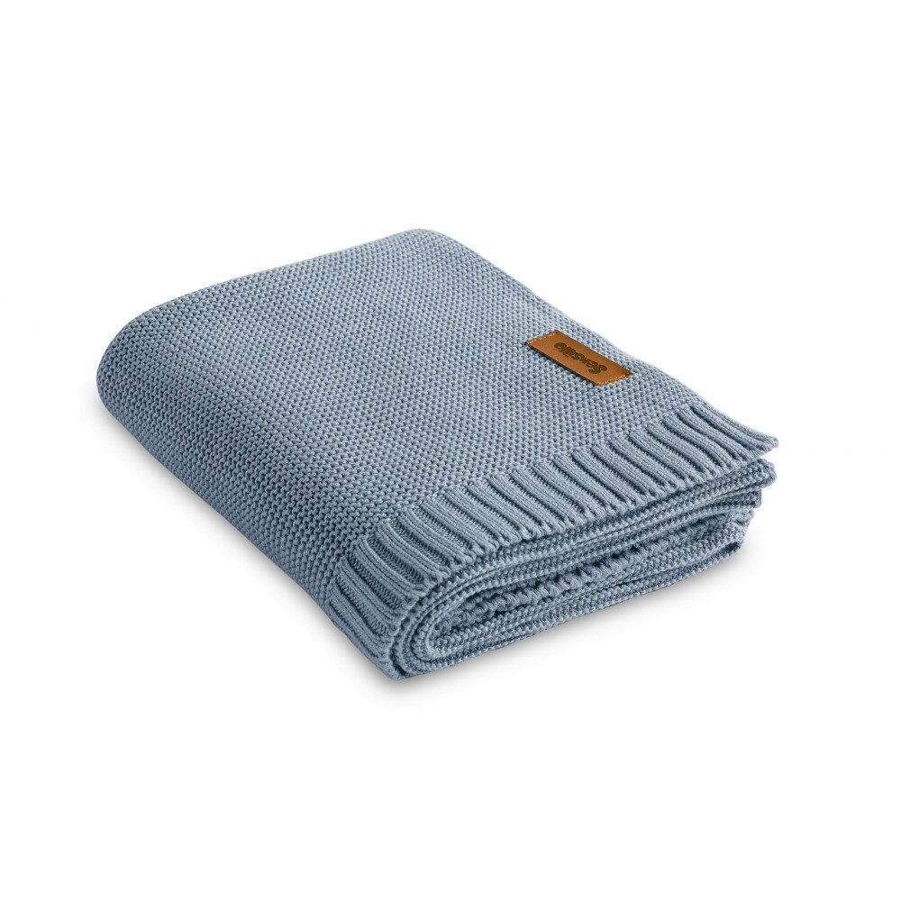 Paturica de bumbac si bambus Sensillo 100x80 cm jeans