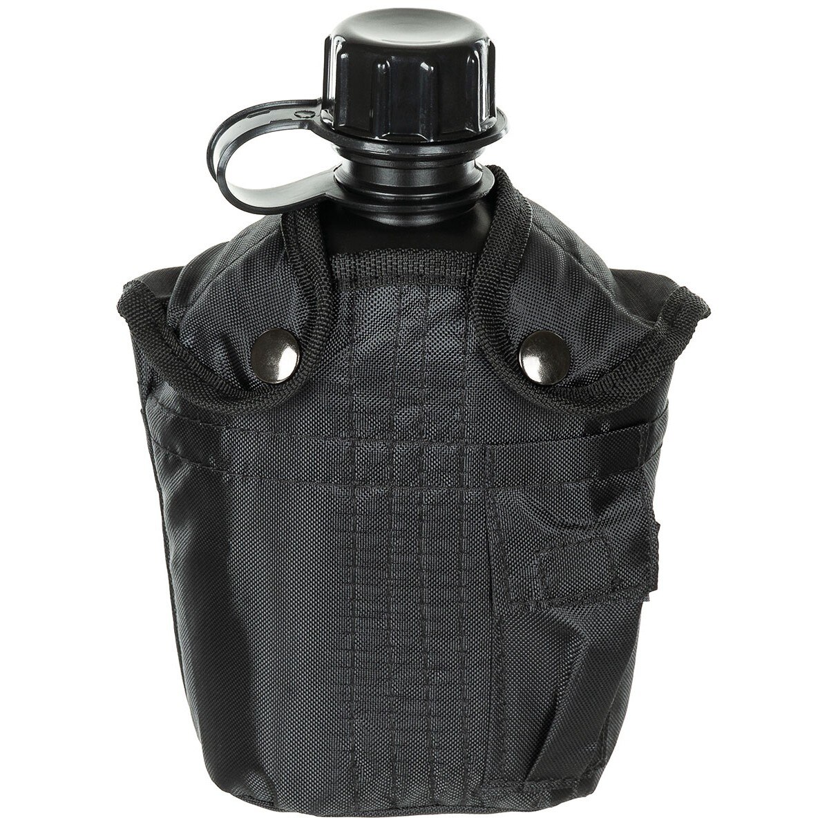 Bidon 1 litru cu husa, MFH, neagra, BPA free