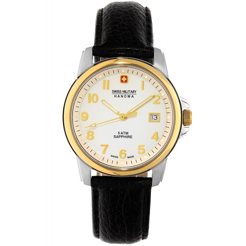 Ceas barbatesc Swiss Military 06-4141.2.55.001 Quartz Argintiu, Auriu