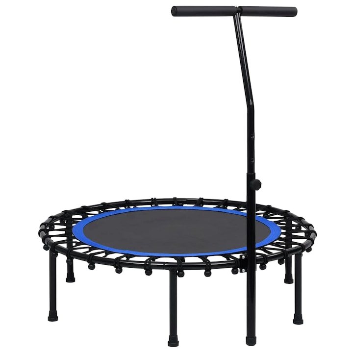 vidaXL fekete fitnesz trambulin kapaszkodóval 102 cm