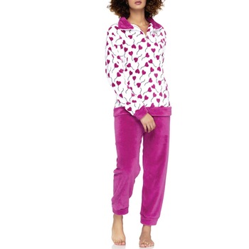 Pijamale fete Kappa Young, Alb/Fucsia Pijamale fete Kappa Young, Alb/Fucsia